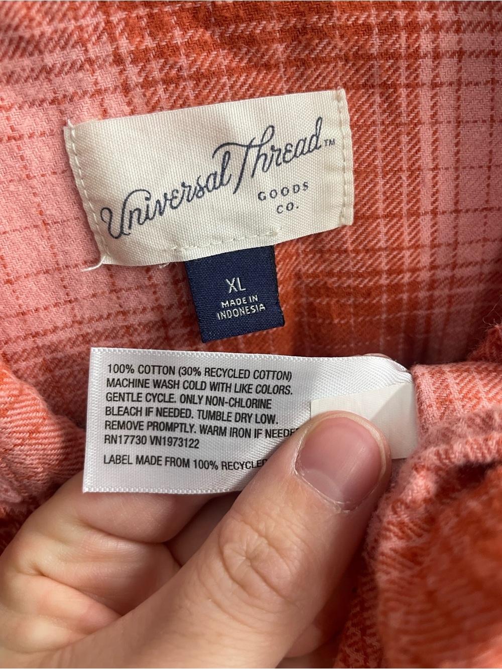 5. Universal Thread Flannel Shacket Size XL 100% Cotton - Picture 2 of 3